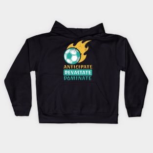 Anticipate Devastate Dominate FootBall Kids Hoodie